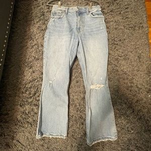 Abercrombie Kick Flare Ultra High Rise Jean Sz 28